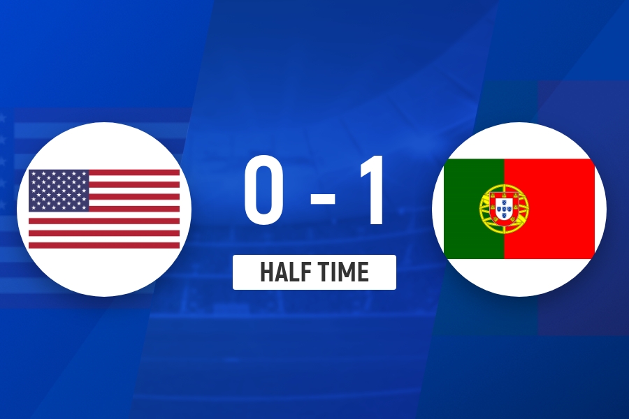鲸鱼体育在线观看-半场-葡萄牙1-0美国 B费抽射造险+助攻特林康推射破门